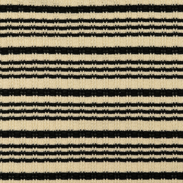Heavy Knit fabrik Streifen schwarz