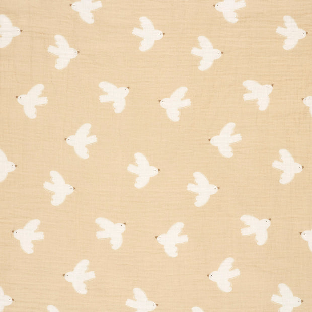 Double gaze tissu Beige mat 