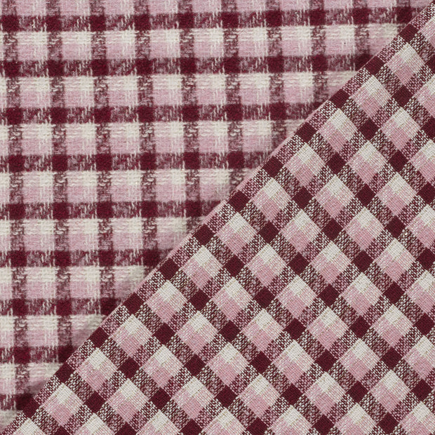Jacquard fabric Checks brushed 