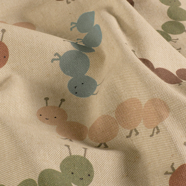 Aspect Lin tissu animaux Beige