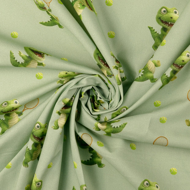 Cretonne fabric Olive Green 