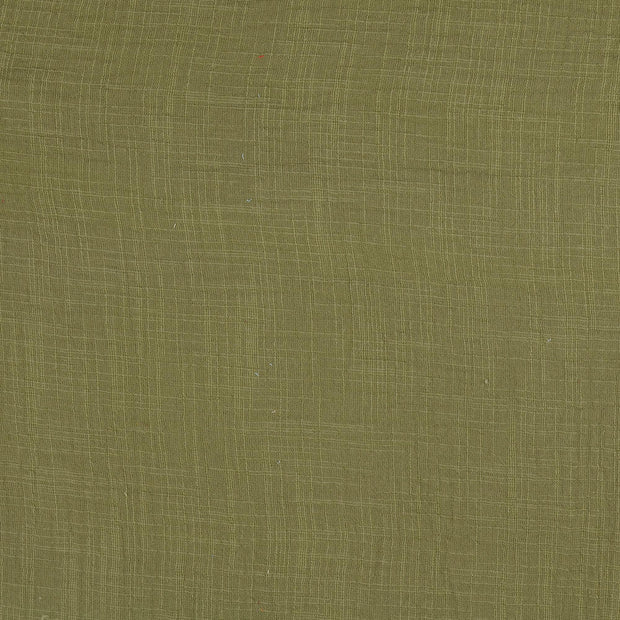 double gaze tissu vert 