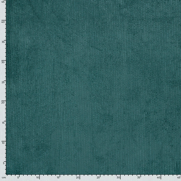 Velours Côtelé 4.5w tissu Unicolore Turquoise
