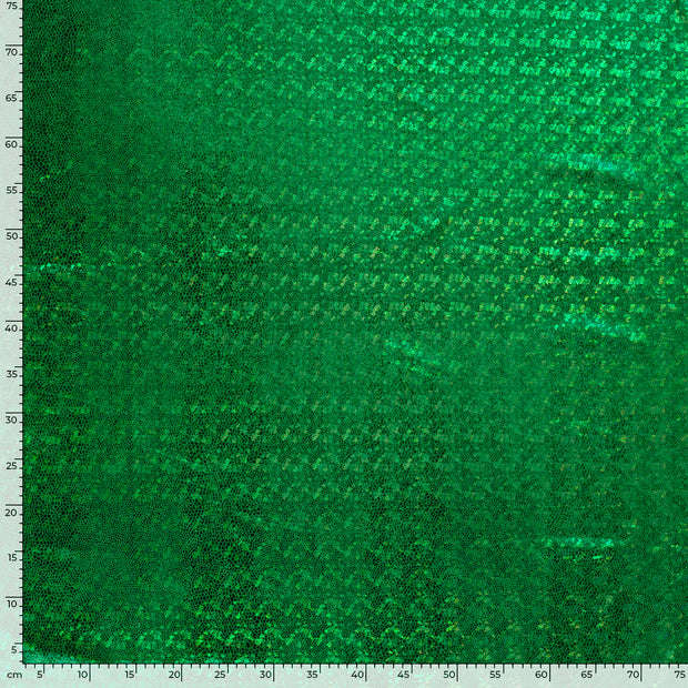 Lamé fabric Snakes Green