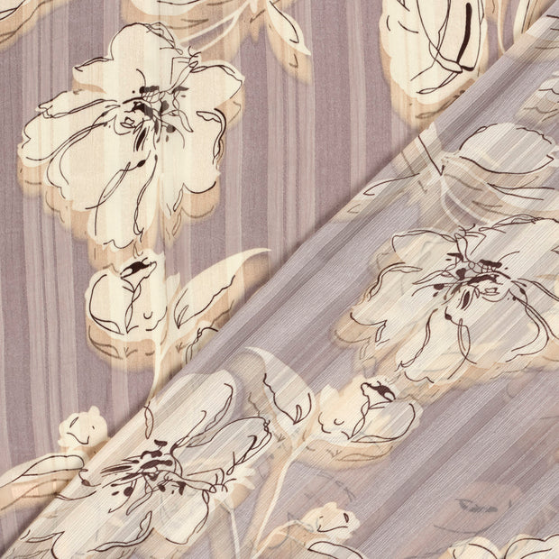 Chiffon fabrik Blumen bedruckt 