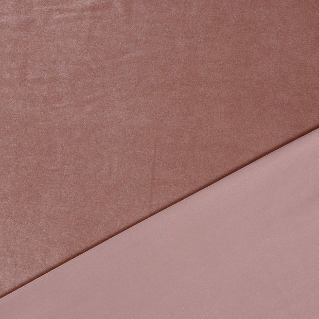 Velvet Stretch fabric Old Pink 