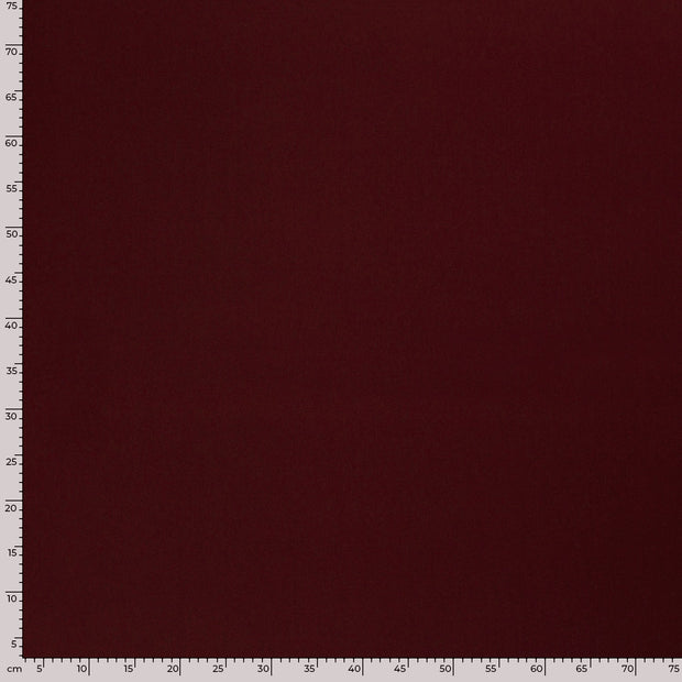Moss Crêpe tissu Unicolore Bordeaux
