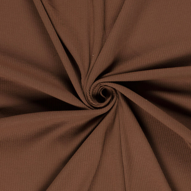 Rib Jersey fabric Rust 