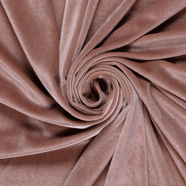 Velvet Stretch fabric Old Pink 