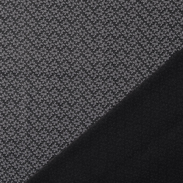 Popeline de Coton tissu Noir 