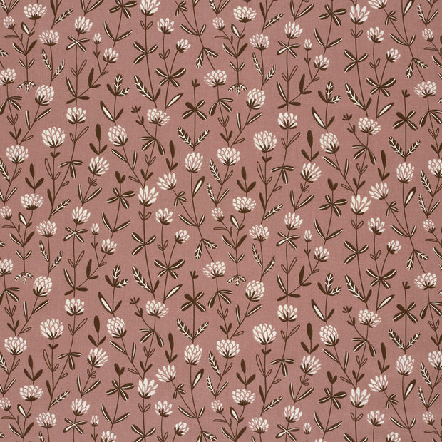 Cotton Poplin fabric Light Mauve matte 