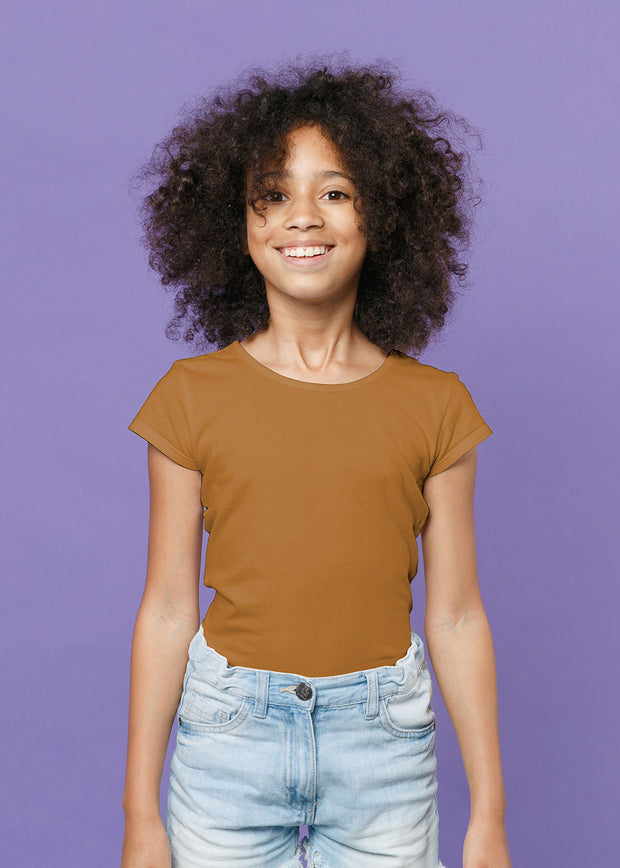 Jersey fabric Unicolour Camel