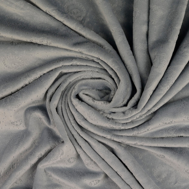 Nicky velours fabric grey 