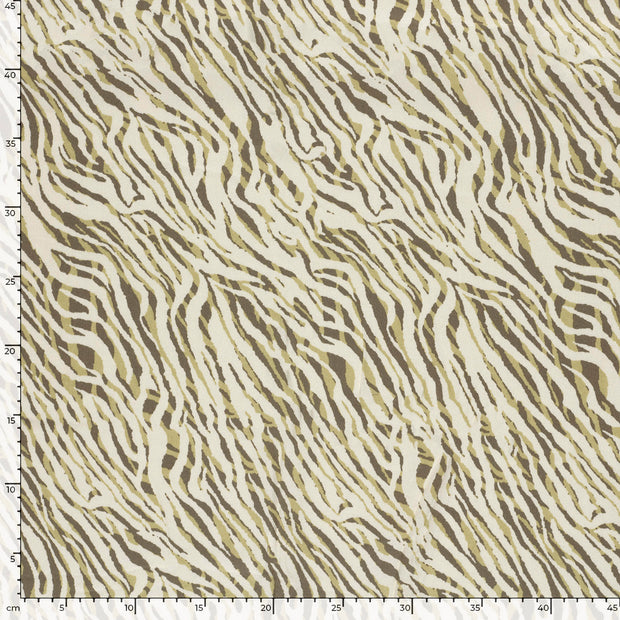 Viscose Satin tissu Abstrait Gris taupe