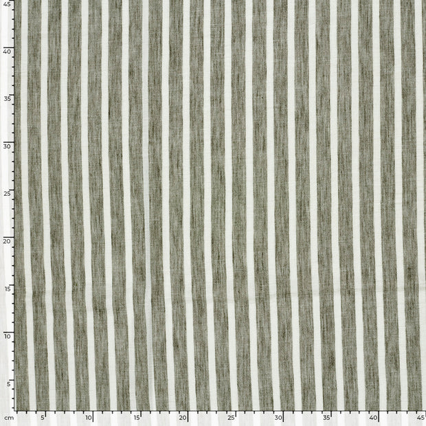 Woven Polyester tissu rayures Vert kaki