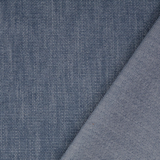 Samt fabrik Jeans Blue Melange garngefärbt 