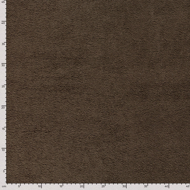 Frotté tissu Unicolore Marron