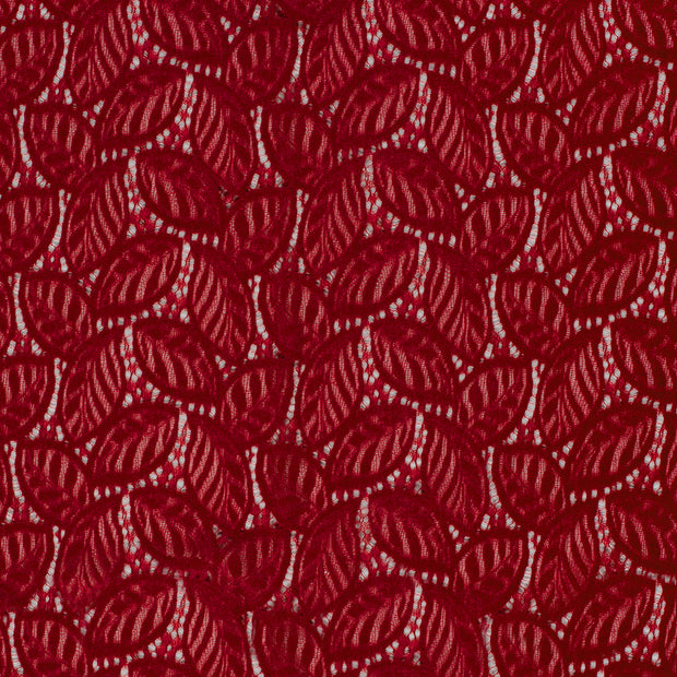 Chenille fabric Dark Red 