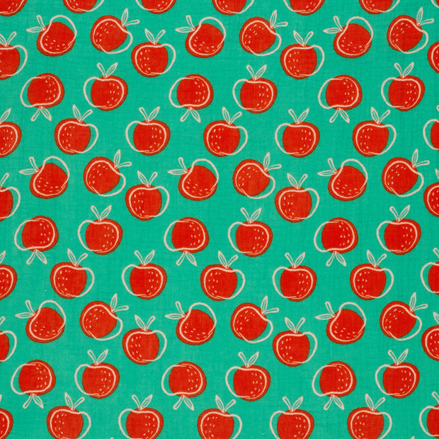 Double gaze tissu Menthe foncée mat 