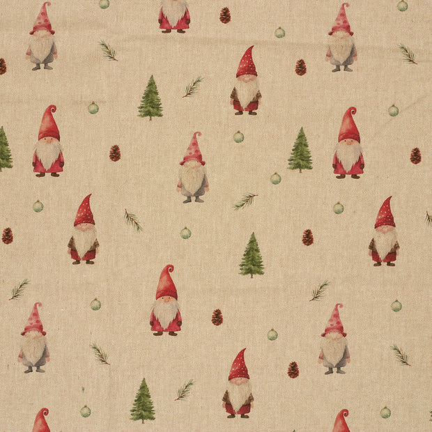 Linen Look fabric Beige matte 