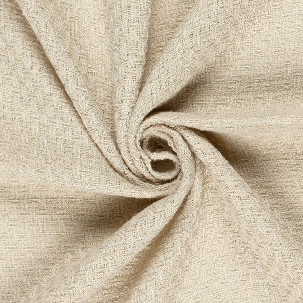Jacquard tissu Unicolore Beige
