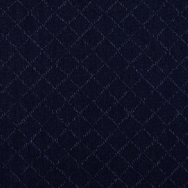 Jeans tissu Carreaux Bleu Marine