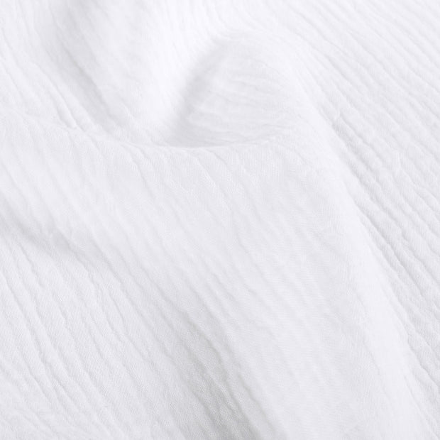 Double gaze très large tissu Unicolore Blanc optique