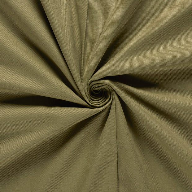 Jeans tissu Vert kaki Pré-lavé 