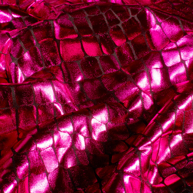 Lamé fabric Fuchsia bicolour 