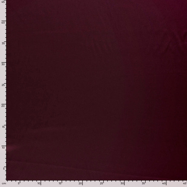 Satin fabric Unicolour Bordeaux