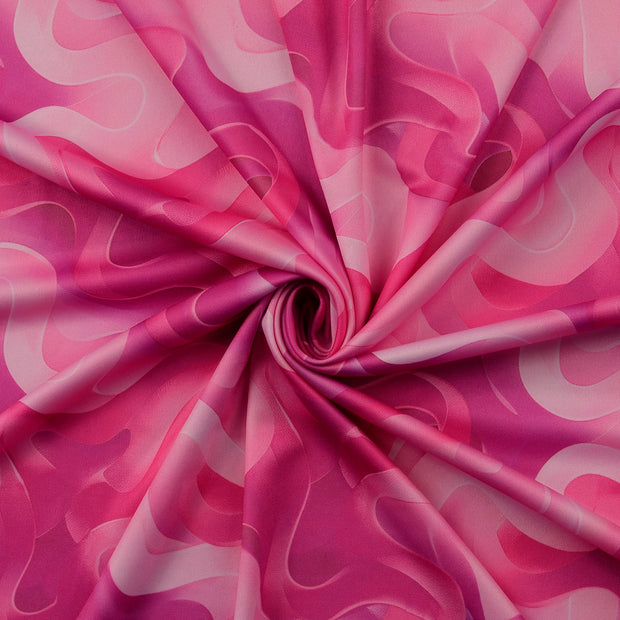 Jersey de Polyester tissu Rose 