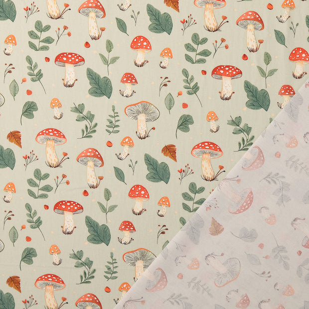 Cotton Poplin fabric Green 