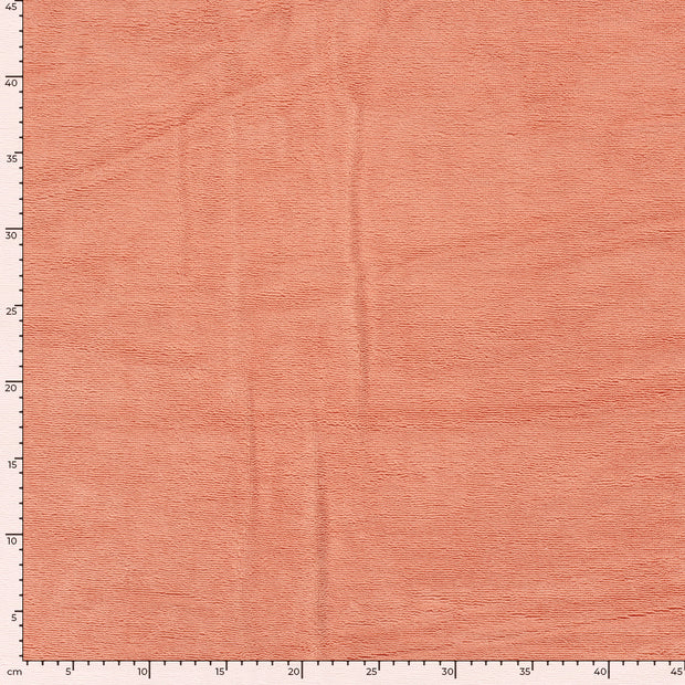 Polaire de Bambou tissu Unicolore Saumon