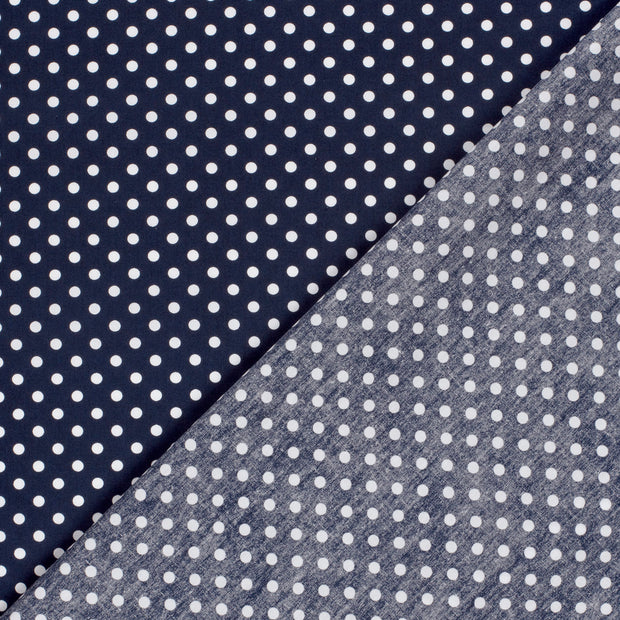 Cotton Poplin fabric Dots printed 