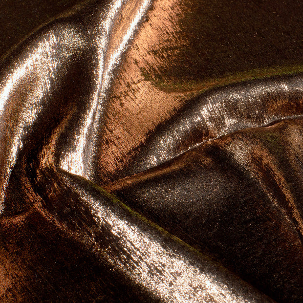 Satin tissu Unicolore Bronze