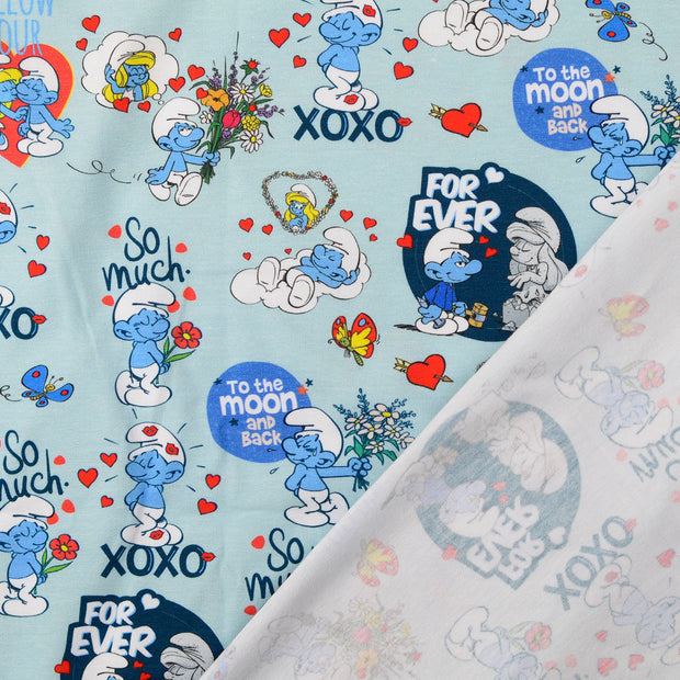 Cotton Jersey fabric Sky Blue 