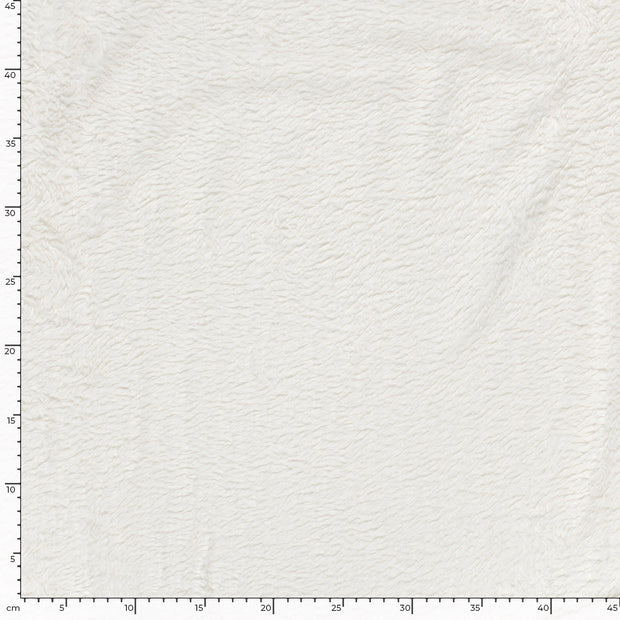 Teddy fabric Unicolour Off White