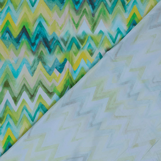 Viscose Satin tissu Abstrait imprimé numérique 