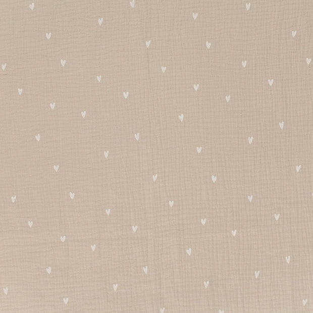 Musselin fabrik Beige matt 