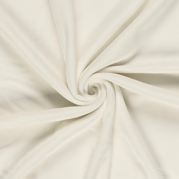 Velours tissu Blanc cassé brossé 