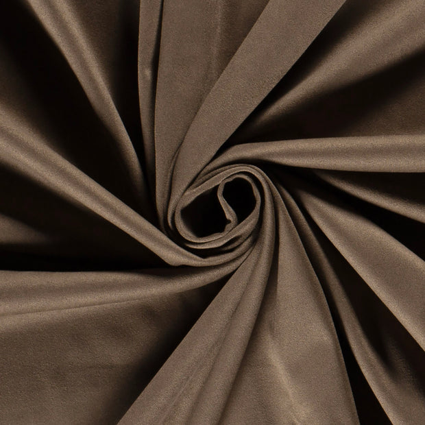 Cuir Suèdé tissu Unicolore Gris taupe