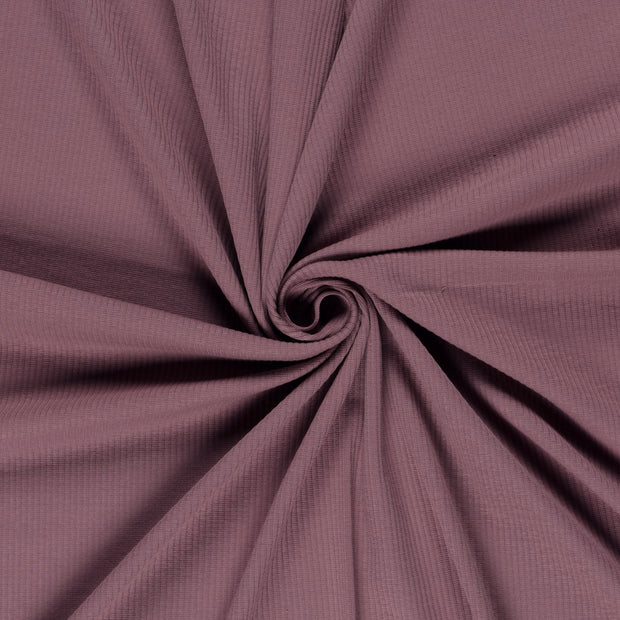 Rib Jersey fabric Mauve 