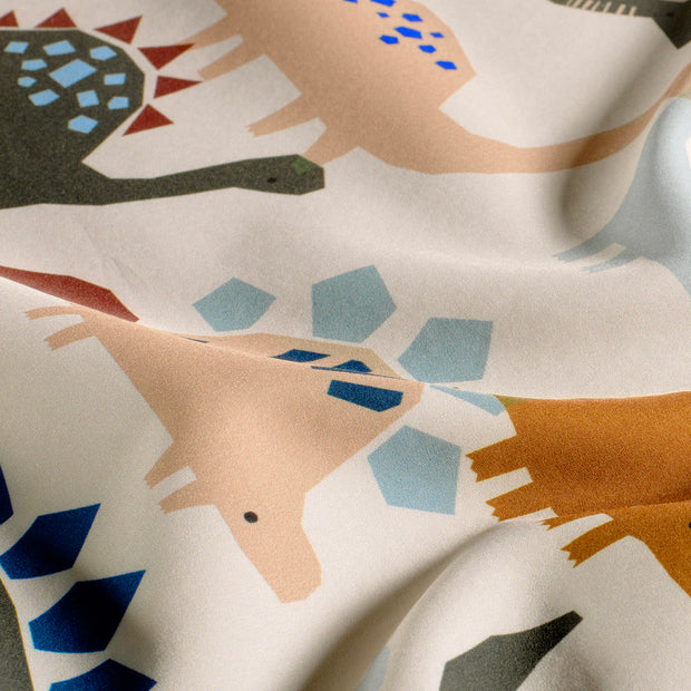 Softshell fabric Dinosaurs Beige