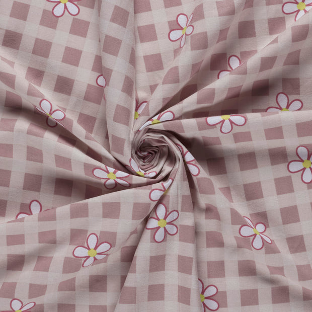 Flannel fabric Nude printed 