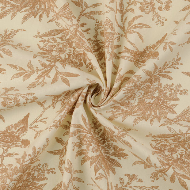 Cotton Poplin fabric Beige 