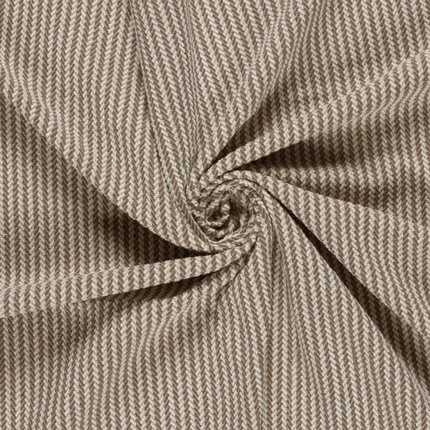 Jacquard tissu Gris taupe brossé 