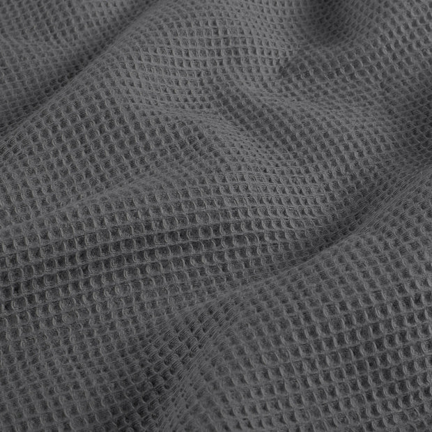Waffle piqué fabric Unicolour Grey