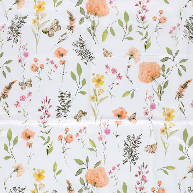 Cotton Satin fabric Orange 