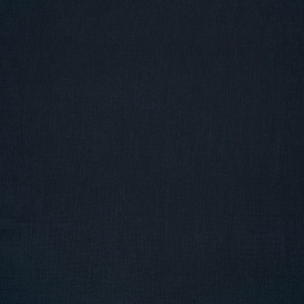 Double gaze très large tissu Bleu Marine mat 