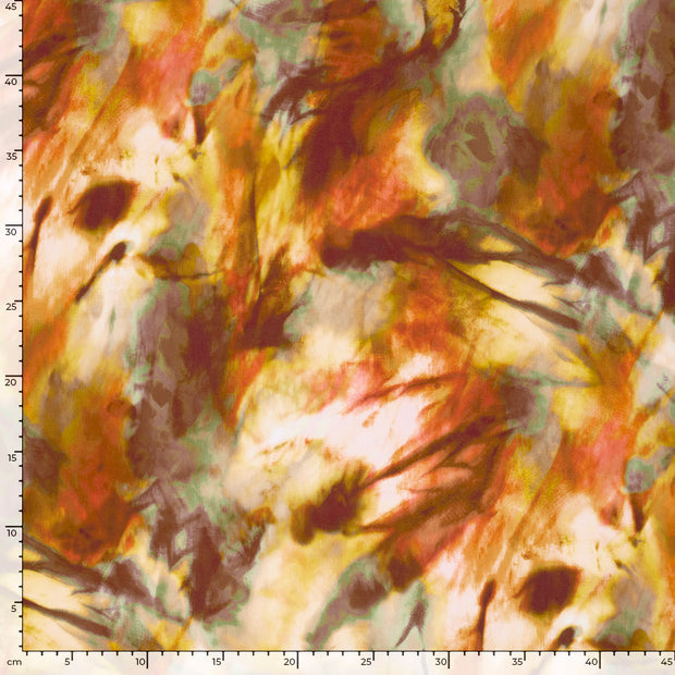 Viscose Poplin fabric Abstract Oker